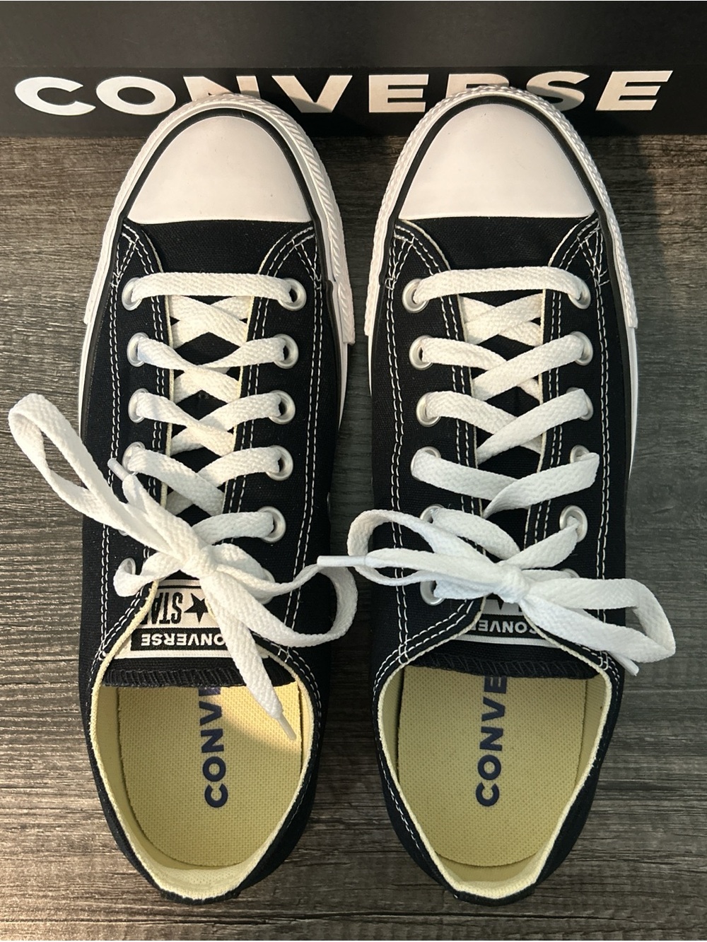 Converse Chuck Taylor All Star Black Low Top Sneakers - Picture 5 of 6